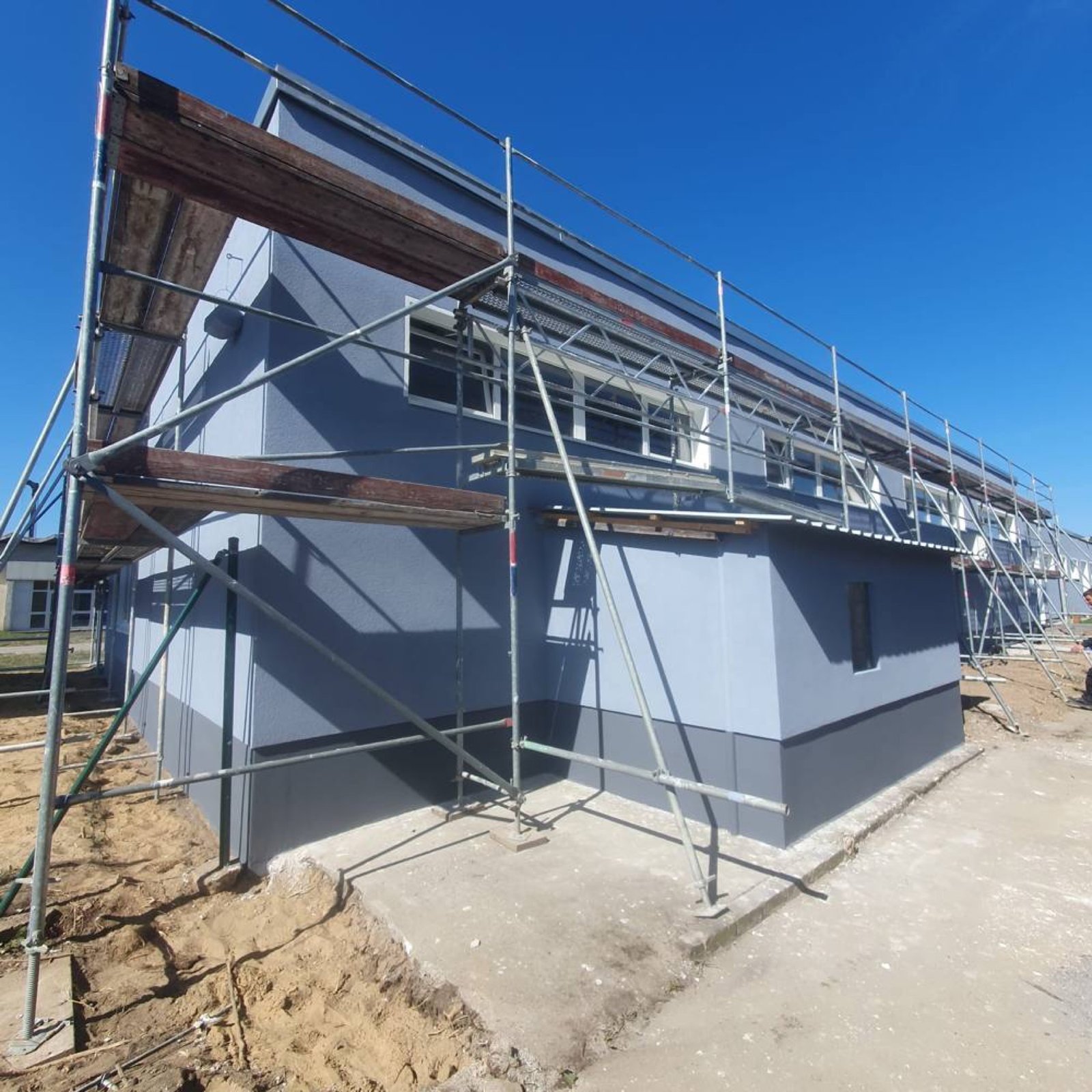 Fassade – Dämmputz fertiggestellt